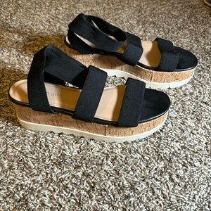 Madden Girl Saliina black platform sandals
